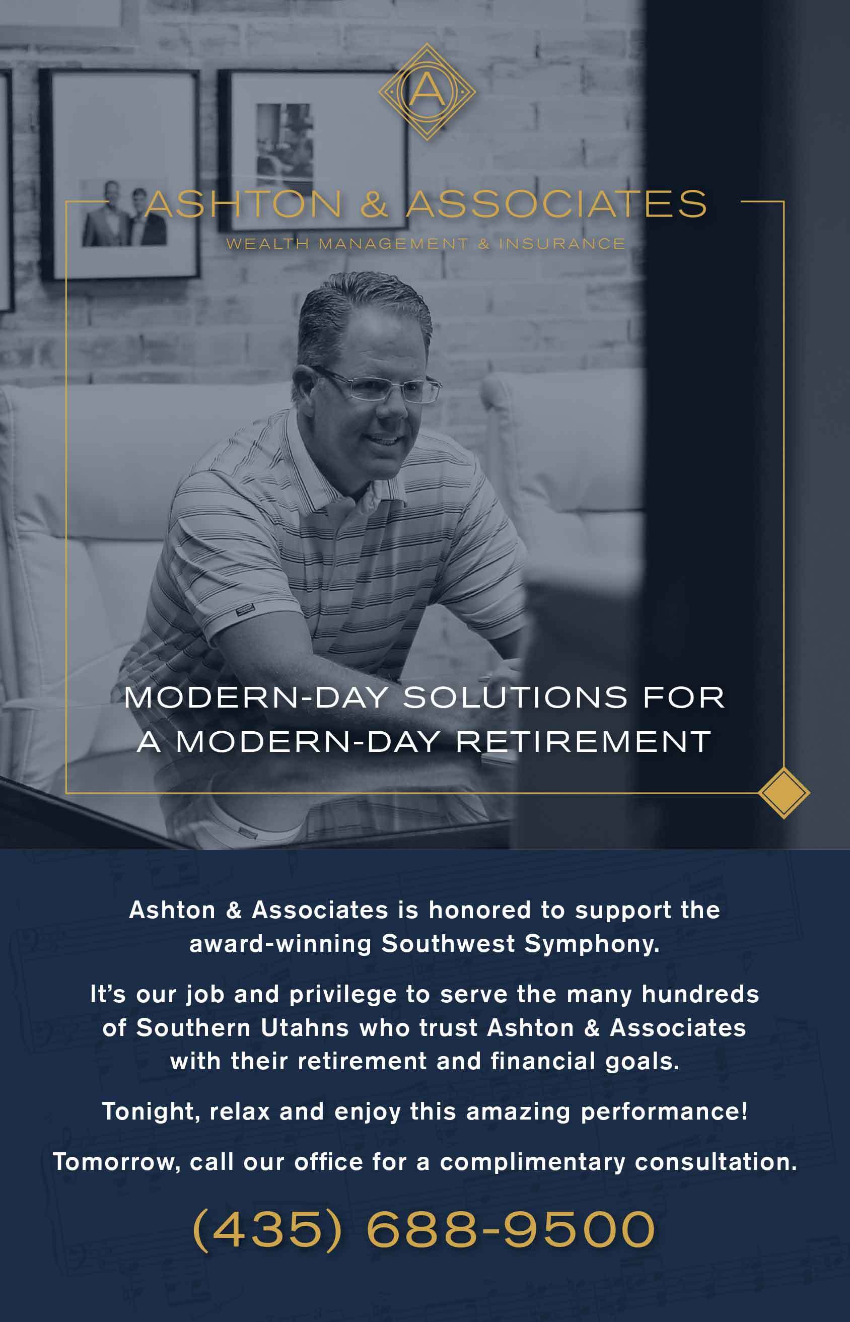 Ashton and Associates full page ad first ad 1